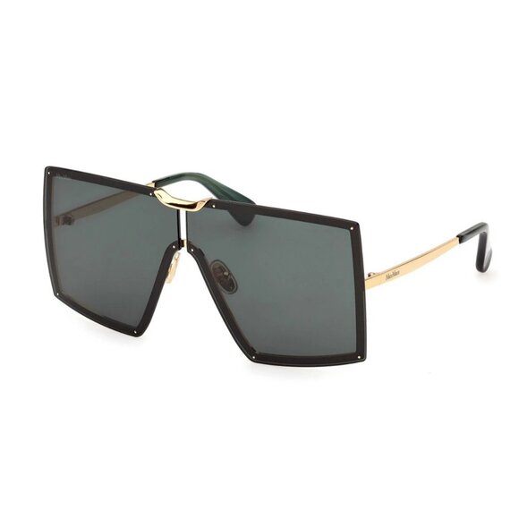 NEW MAX MARA SUNGLASSES GOLD GREEN WOMEN EYEWEAR MAX MARA MM0117 30N